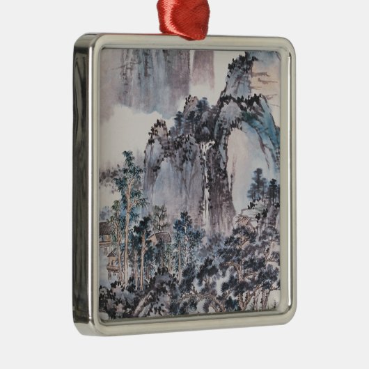 Leven in de bergen metalen ornament (Rechts)