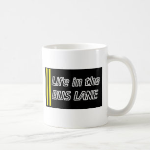 Leven in de busrijstrook koffiemok