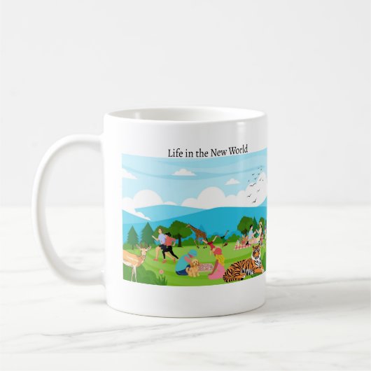 Leven in de Nieuwe Wereld Koffiemok (Links)