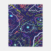 Leven in de ruimte fleece deken (Voorkant)