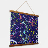 Leven in de ruimte hangend wandkleed (Gebogen)