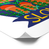 Leven in de Trage Lane Cute Snagelpaddenstoel Poster (Hoek)