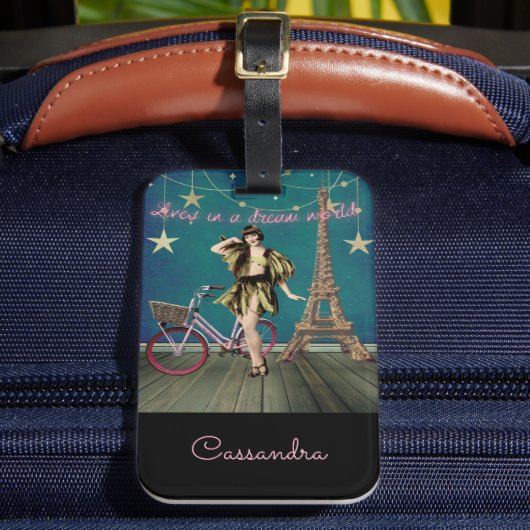 Leven in een droomwereld met funeste gewijzigde ku bagagelabel (Voorkant Insitu 2)