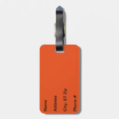 Leven in een tropisch paradijs bagagelabel (Achterkant verticaal)