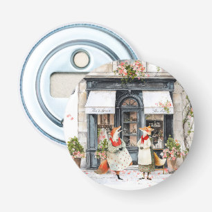 Leven in Fox Town Serie - Grappige Grappen Button Flesopener