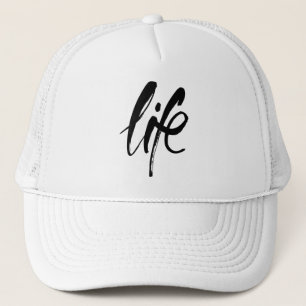 Leven in Geborsteld Zwart Trucker Pet