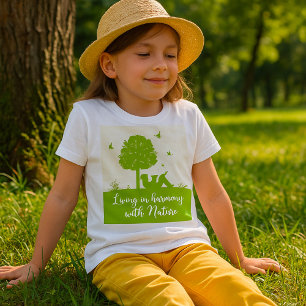 Leven in harmonie in Natuur T-shirt