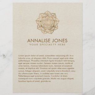 Leven in Lotus - pastelgolden en doek Flyer