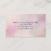 Leven in lotusbloem visitekaartje (Achterkant)