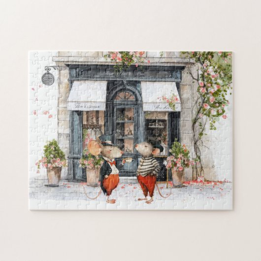 Leven in Mice Town - Koffiepraatjes Legpuzzel (Horizontaal)