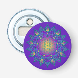 Leven - Indiaas Mandala 3 Button Flesopener