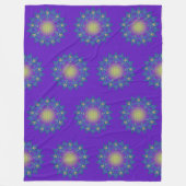 Leven - Indiaas Mandala 3 Fleece Deken (Voorkant)