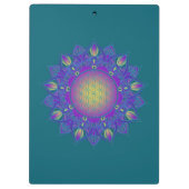 Leven - Indiaas Mandala 3 Klembord (Achterkant)