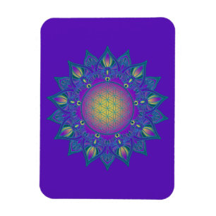 Leven - Indiaas Mandala 3 Magneet