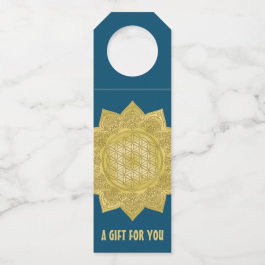 Leven - Indiaas Mandala 4 Flessenhanger (Voorkant)