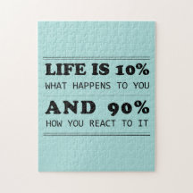 Leven is 10% wat er met je gebeurt Motiverende quo