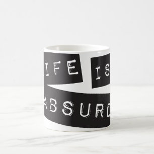 Leven is Absurd (Zwarte Tape) Koffiemok