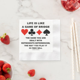 Leven is als een spel bridge Determinisme Vrije wi Servet