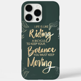 Leven Is Als Fietseren Blijven Bewegen iPhone 16 Pro Max Hoesje
