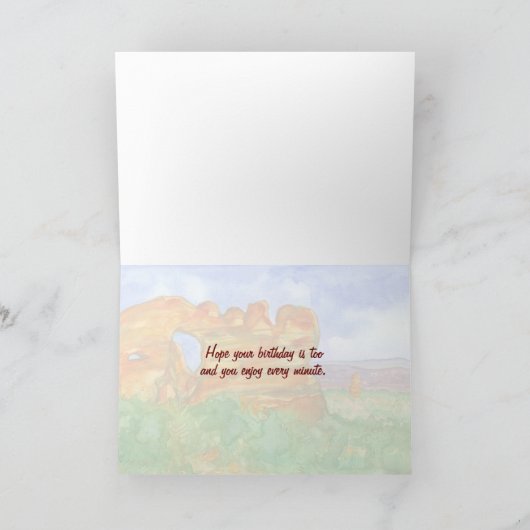 Leven Is Bedoeld Om Een Avontuur Te Zijn Verjaarda Kaart (Binnen)