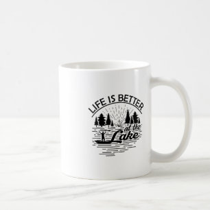 Leven Is Beter Aan Het Meer Grappige Bootliefhebbe Koffiemok