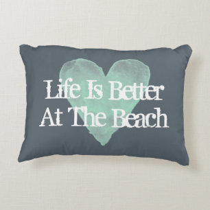 LEVEN IS BETER BIJ DE BEACH  accentuerende kussens