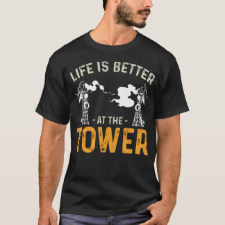 Leven Is Beter Grappige Torenklimmen Voor Een Cel  T-shirt