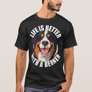 Leven is beter met een Berner Schattige Berner Sen T-shirt