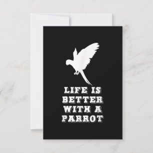 Leven is beter met een cadeau voor papegaaien lief kaart