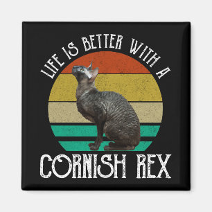 Leven Is Beter Met Een Cornish Rex Magneet