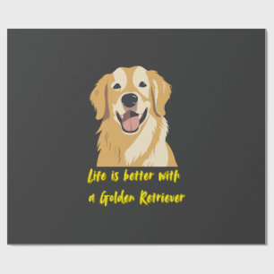 Leven is beter met een Golden Retriever � Hondenli Cadeaupapier