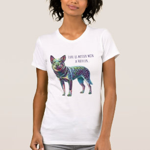 Leven is beter met een Heeler T-shirt