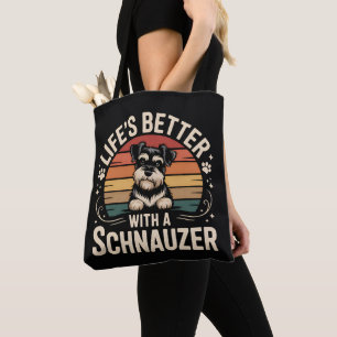 Leven is beter met een schnauzer draagtas