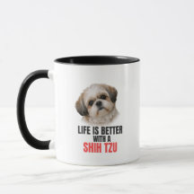 Leven is beter met een Shih Tzu koffiemok