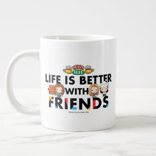 Leven is beter met FRIENDS™ Chibi-kunst Extra Grote Beker