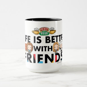 Leven is beter met FRIENDS™ Chibi-kunst Mok