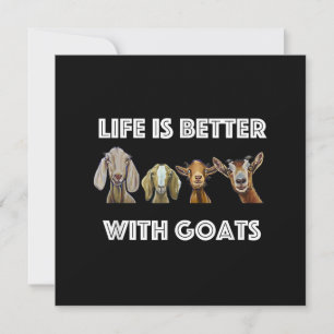 Leven is beter met geiten, geitenliefhebber, geit  kaart