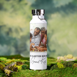 Leven is beter met mijn kleinkinderen foto waterfles
