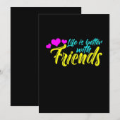 Leven is beter met vrienden kaart (Voorkant / Achterkant)