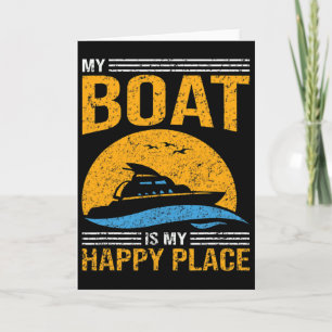 Leven Is Beter Op Een Boot Man Papa Grappige Vader Kaart