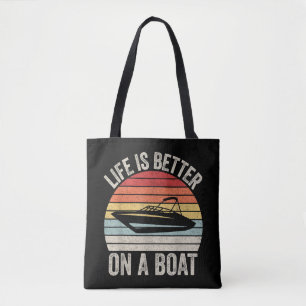 leven is beter op een bootkapitein varen P Draagtas
