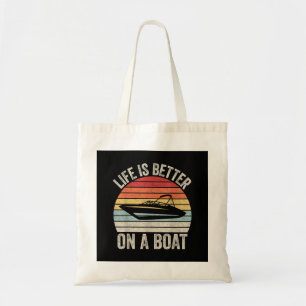 leven is beter op een bootkapitein varen P Tote Bag