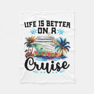 Leven Is Beter Op Een Cruiseschip Gezinsvakantie T Fleece Deken