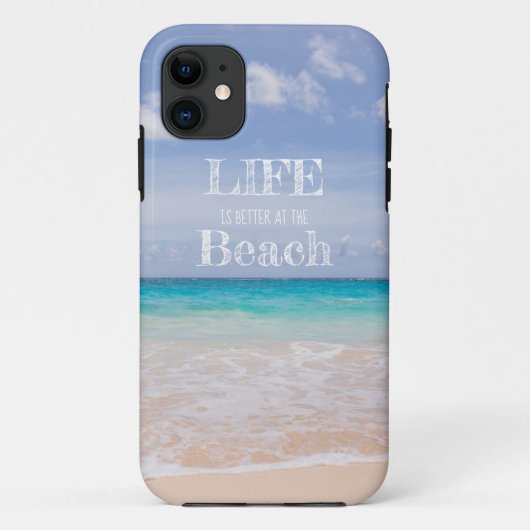 Leven is beter op het strand iPhone 11 Hoesje (Achterkant)
