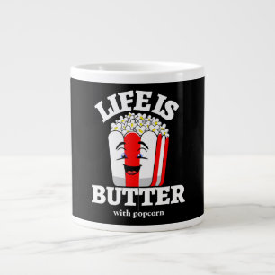 Leven Is Butter Met Popcorn Extra Grote Beker