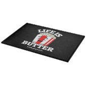 Leven Is Butter Met Popcorn Snijplank (Hoek)