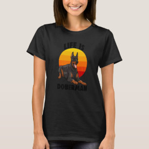 Leven Is Dobermann Vrouwen Liefde Dobermann Brood T-shirt