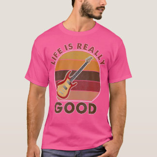 leven is echt goed gitaar t-shirt