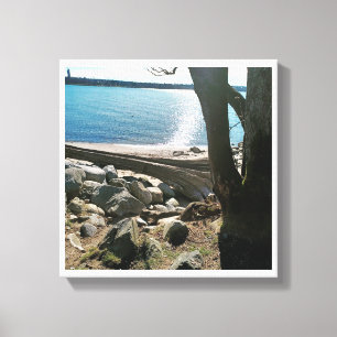 Leven is een strand canvas afdruk