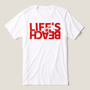 Leven is een strand Zomer T-Shirt voor vrouwen
